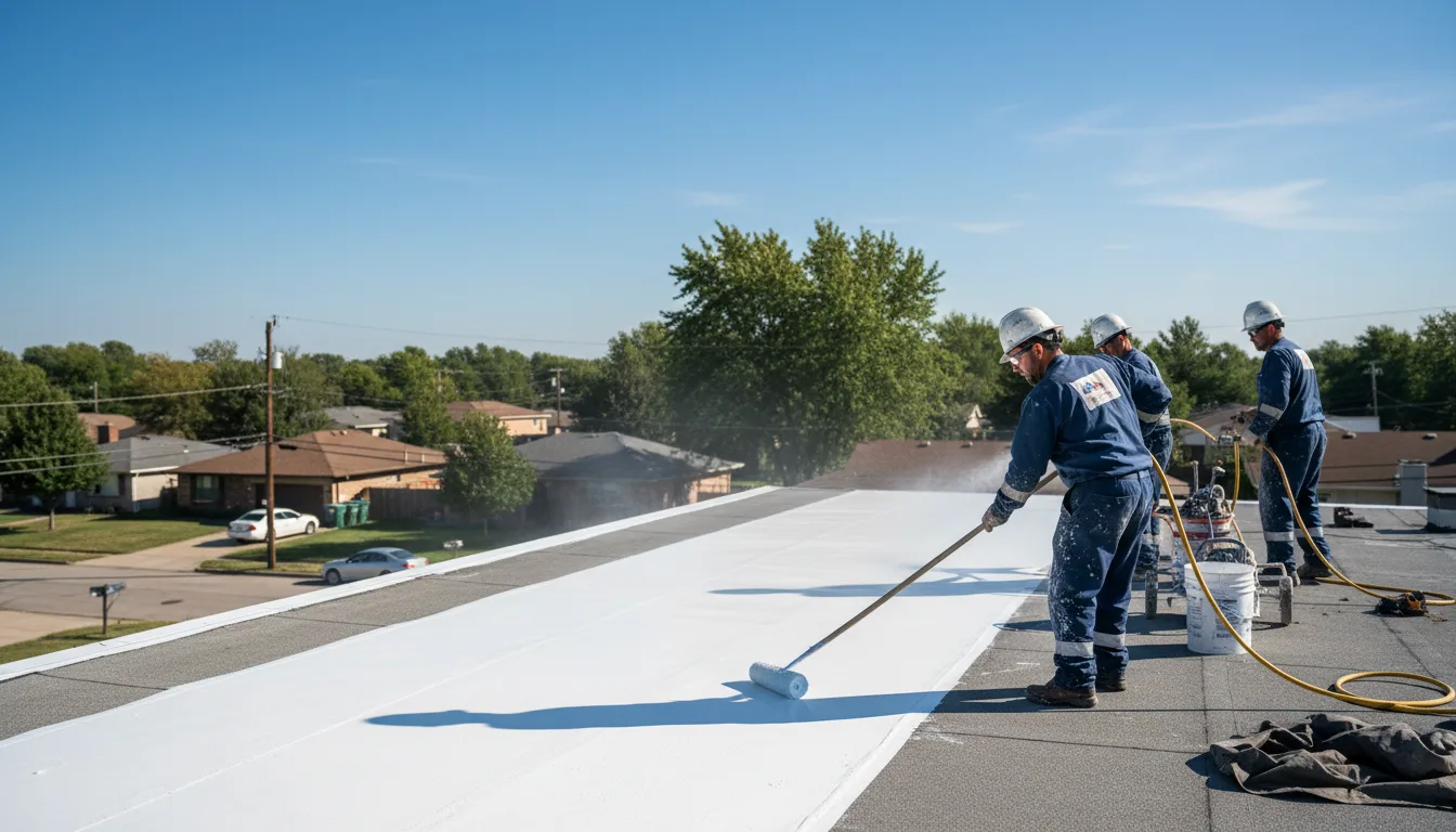 Commercial roof coating in Islip, NY near me